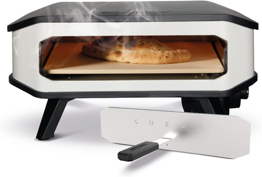 Horno de pizza elctrico Cozze de 17" con piedra para pizzas y puerta frontal 230 V/2200 W