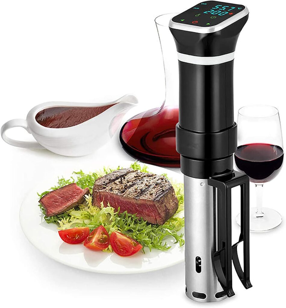 LMEIL Mquina De Cocina Sous Vide, Mquina De Coccin Sous Vide, Cocina De Precisin, Cocina De Precisin, Control Preciso De Temperatura Y Tiempo, Reduce La Prdida De Humedad De Los Alimentos